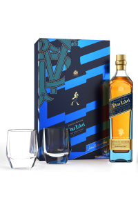 Johnnie Walker Blue Label + 2 szklanki | Zestaw | 0,7L | 40%