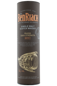 BenRiach Peated Cask Strength Batch 1, 56%