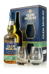 Glen Moray 12YO + 2 szklanki | Zestaw | 0,7L | 40%