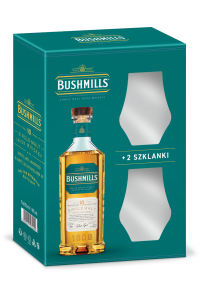 Bushmills Malt 10-letnia whisky + 2 szklanki | Zestaw | 0,7L | 40% 