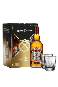 Chivas Regal Whisky 12YO + szklanki | Zestaw | 0,7L | 40%