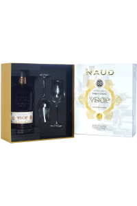 Naud Cognac VSOP + 2 szklanki | Zestaw | 0,7L | 40%