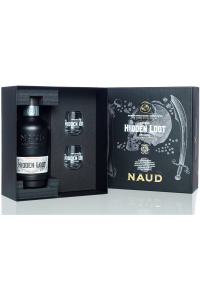 Naud Hidden Loot, Amber Spiced Rum + 2 szklanki | Zestaw | 0,7L | 40%