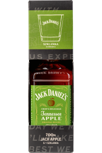 Jack Daniel's Apple Likier | Zestaw ze szklanką | 0,7L | 35%