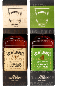 Jack Daniel's Honey/Apple | Zestaw ze szklanką