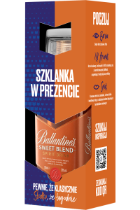 Ballantine's Sweet Blend ze szklanką | 0,7 L
