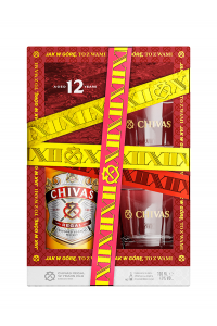 Chivas Regal Whisky 12YO + szklanki | Zestaw | 0,7L | 40%