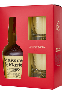 Maker’s Mark + 2 szklanki | Zestaw | 0,7L | 45%