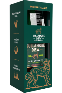 Tullamore Dew Whiskey ze szklanką | 0,7 L | 40%