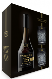 TORRES 15YO + 2 szklanki | Zestaw | 0,7L | 40%