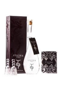 Vodka U'luvka Signature + kieliszki | Zestaw | 0,7L |40% 