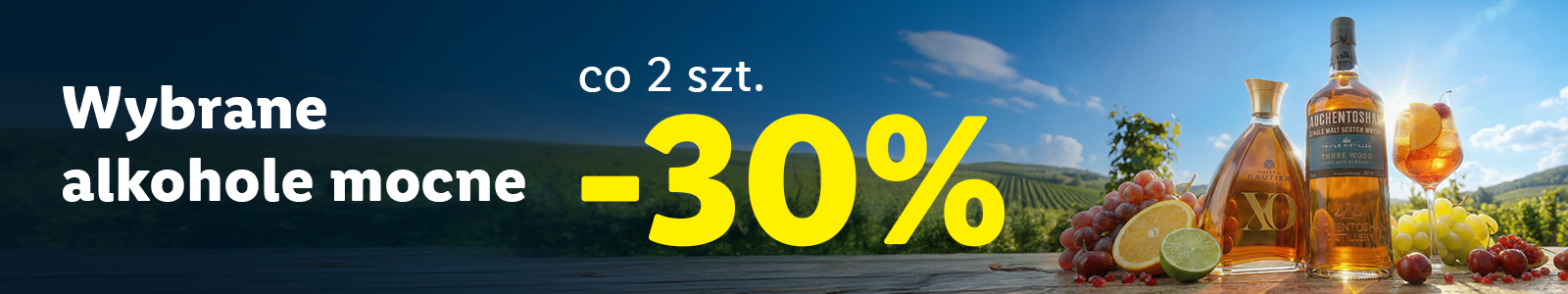 Wybrane alkohole mocne -30% na co 2 szt.