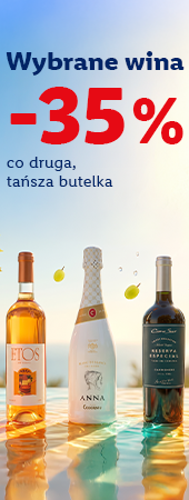 KW34: wybrane wino | co 2 tańsza sztuka -35% | 21.08.-06.09.2026