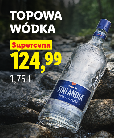Topowa wódka, Supercena 124,99 zł.