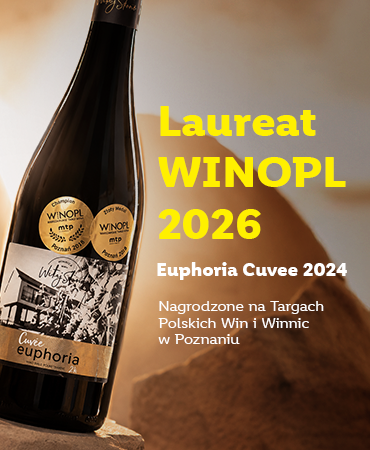 Laureat Wino PL 26 Euphoria Cuvee 2024 Nagrodzone na Targach Polskich Win i Winnic w Poznaniu