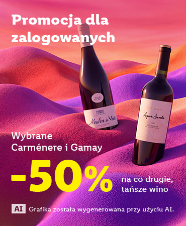 KW43: tylko dla zalogowanych: wybrane wina ze z wybranych szczepów | -50% na co 2 tańszą sztukę | 19.10.-09.11.2026