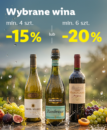 KW26: wybrane wina | min. 4 szt. - 15% / min. 6 szt. -20% |25.06.-09.07.2026