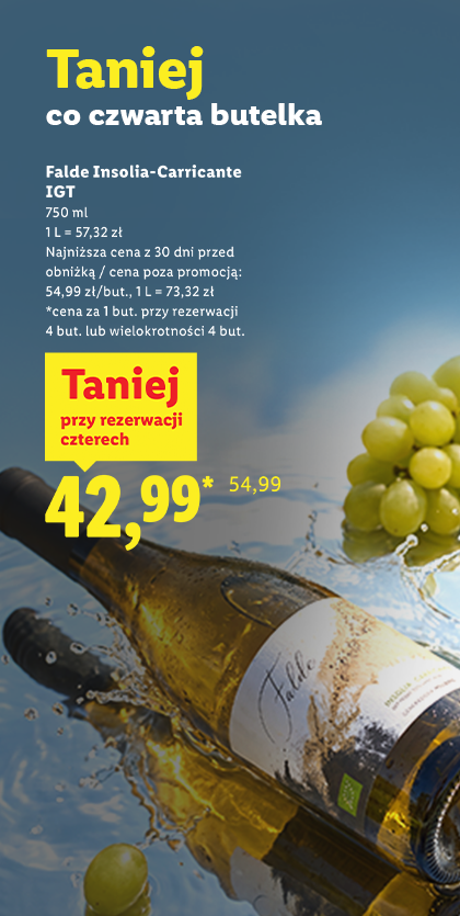 Taniej na co 4 szt. wina Falde Insolia-Carricante