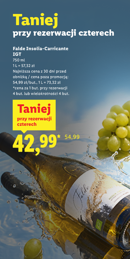 Taniej na co 4 szt. wina Falde Insolia-Carricante