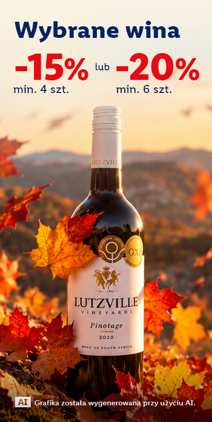 Wybrane wina - 15% przy min. 4 szt. lub - 20% min. 6 szt. 