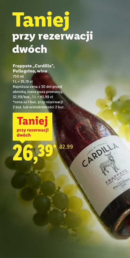 TAniej przy rezerwacji 2 wino Frappato „Cardilla”, Pellegrino 