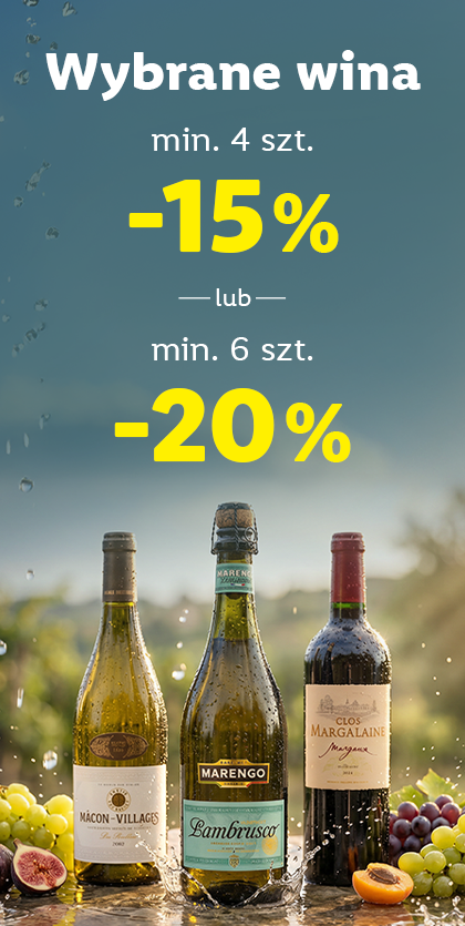 4 szt - 15% lub 6 szt. 20%