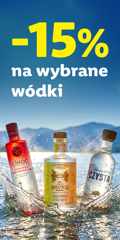 - 15% na wybrane wódki!