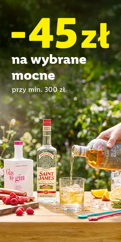 Wybrane alkohole mocne -45 zł przy min. 300 zł