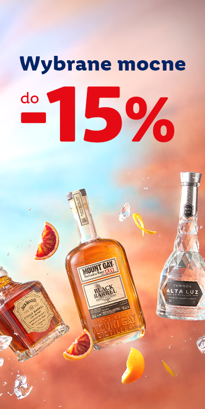 Wybrane alkohole mocne z rabatem do -15%