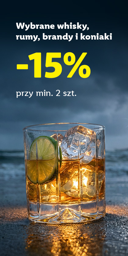 Wybrane alkohole mocne -15% przy rezerwacji min. 2 sztuk