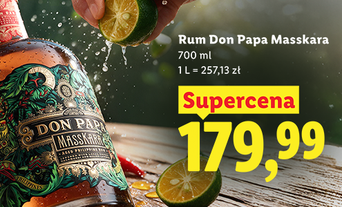 Rum Don Papa Maaskara supercena 179,99 zł