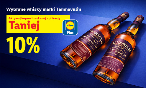 Wybrane whisky marki Tamnavulin -10% tylko z Lidl Plus