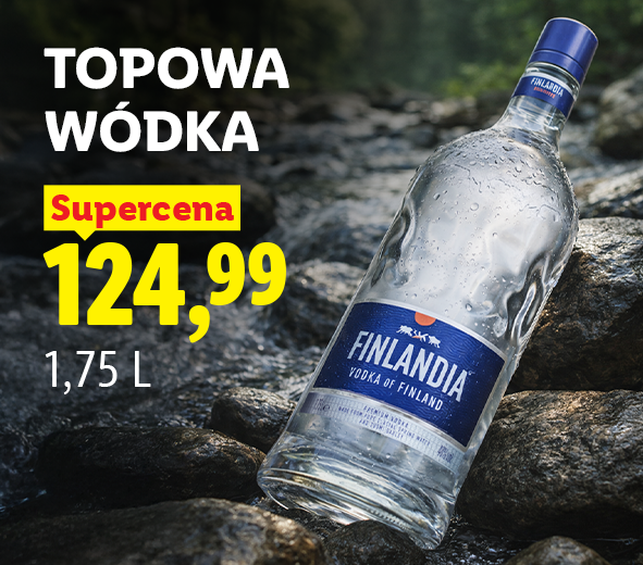 Topowa wódka, supercena 124,99 zł