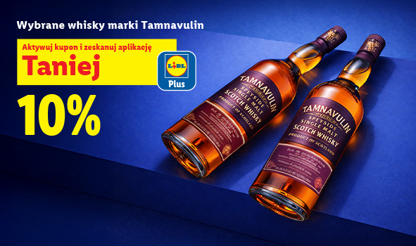 Wybrane whisky marki Tamnavulin -10% tylko z Lidl Plus
