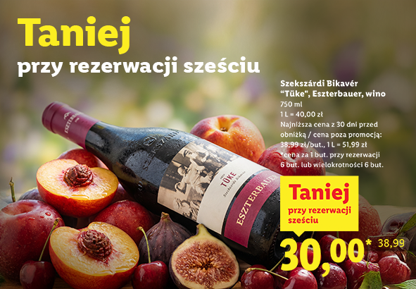 Wino Szekszárdi Bikavér Tüke Eszterbauer taniej przy rezerwacji 6 sztuk