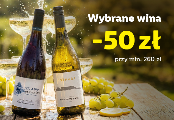 Wybrane wina 50 zł przy rezerwacji za minimum 260 zł