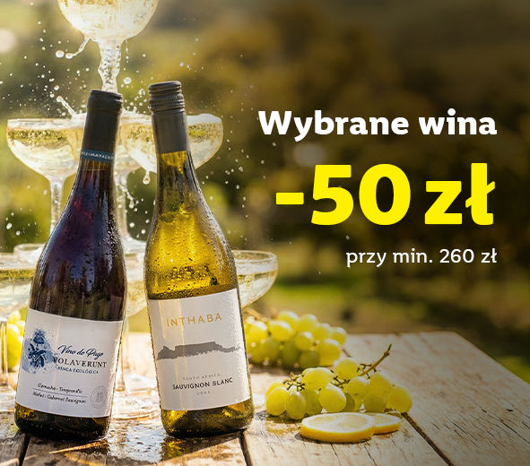 Wybrane wina - 50 zł przy rezerwacji za min. 260 zł