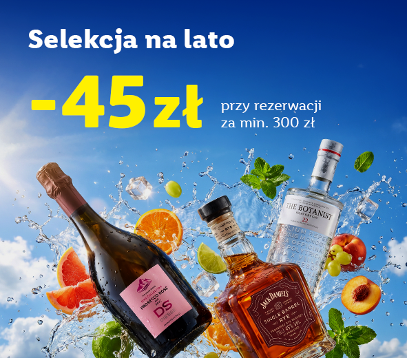 Wybrane wina i mocne -45 zł przy min. 300 zł 