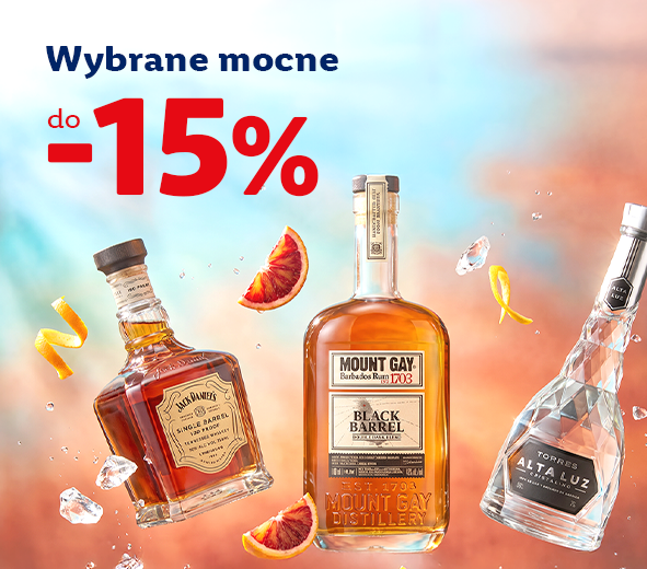Wybrane alkohole mocne z rabatem do -15%
