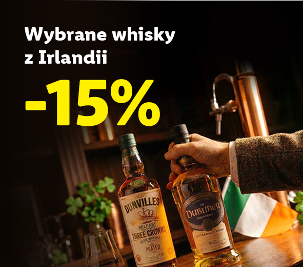 Wybrane whisky z Irlandii - 15%!