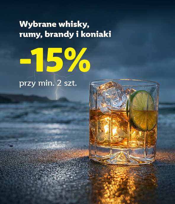 Wybrane alkohole mocne -15% przy rezerwacji min. 2 sztuk
