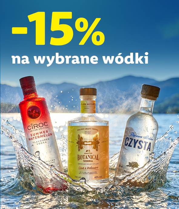 - 15 % na wybrane wódki!