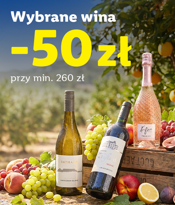 Wybrane wina -50 zł przy rezerwacji za min. 260 zł!