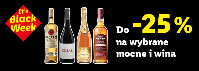 Do - 25% na wybrane mocne i wina
