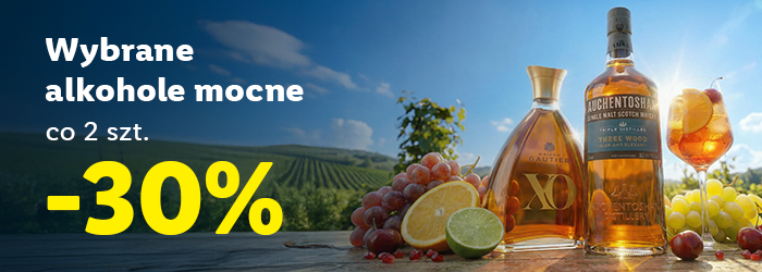 Wybrane alkohole mocne -30% na co 2 szt.