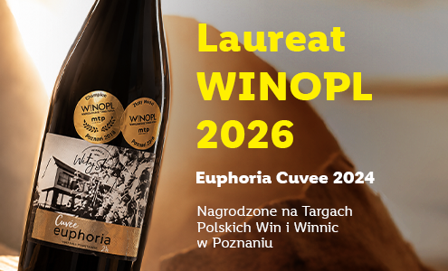 Laureat Wino PL 26 Euphoria Cuvee 2024 Nagrodzone na Targach Polskich Win i Winnic w Poznaniu