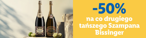 Minus 50% na drugiego tańszego Szampana Bissinger