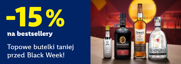 - 15% na bestsellery, topowe butelki taniej przed Black Week