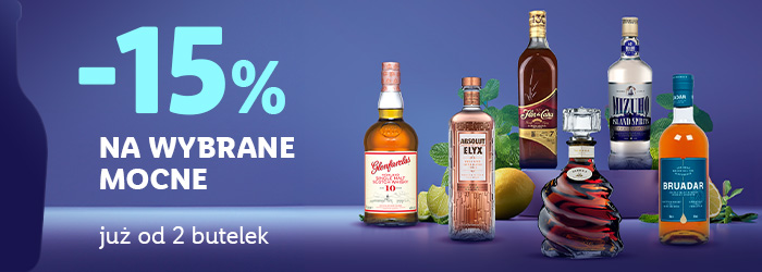 -15% na wybrane mocne już od 2 butelek