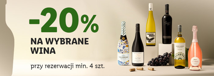 Wybrane wina z rabatem -20% przy rezerwacji min. 4 sztuk